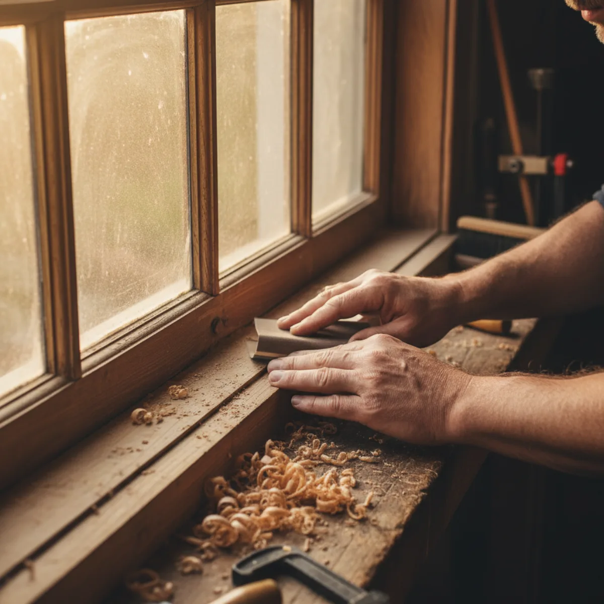 Reparation de fenetre par un artisan menuisier en Haute-Savoie