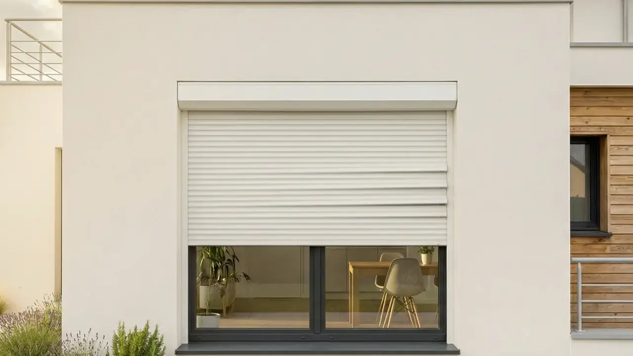 Volet roulant bloqué sur une fenêtre avec outils de diagnostic