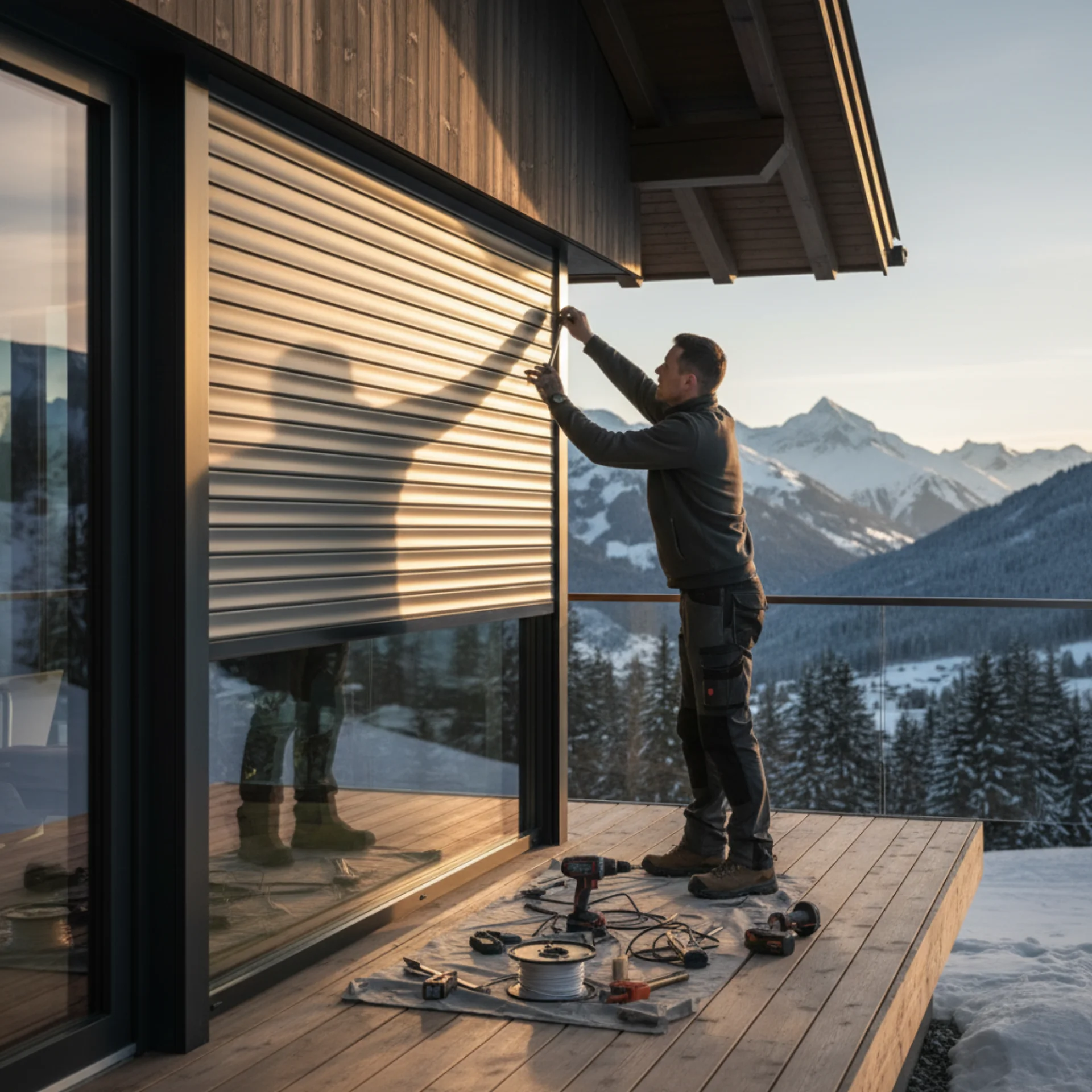 Installation de volets roulants motorisés en Haute-Savoie
