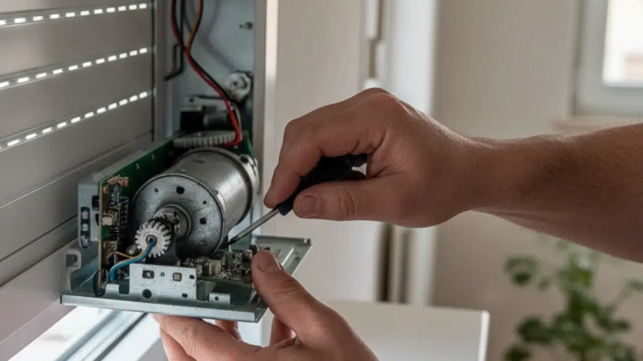 Manivelle de secours pour débrayer un volet roulant électrique